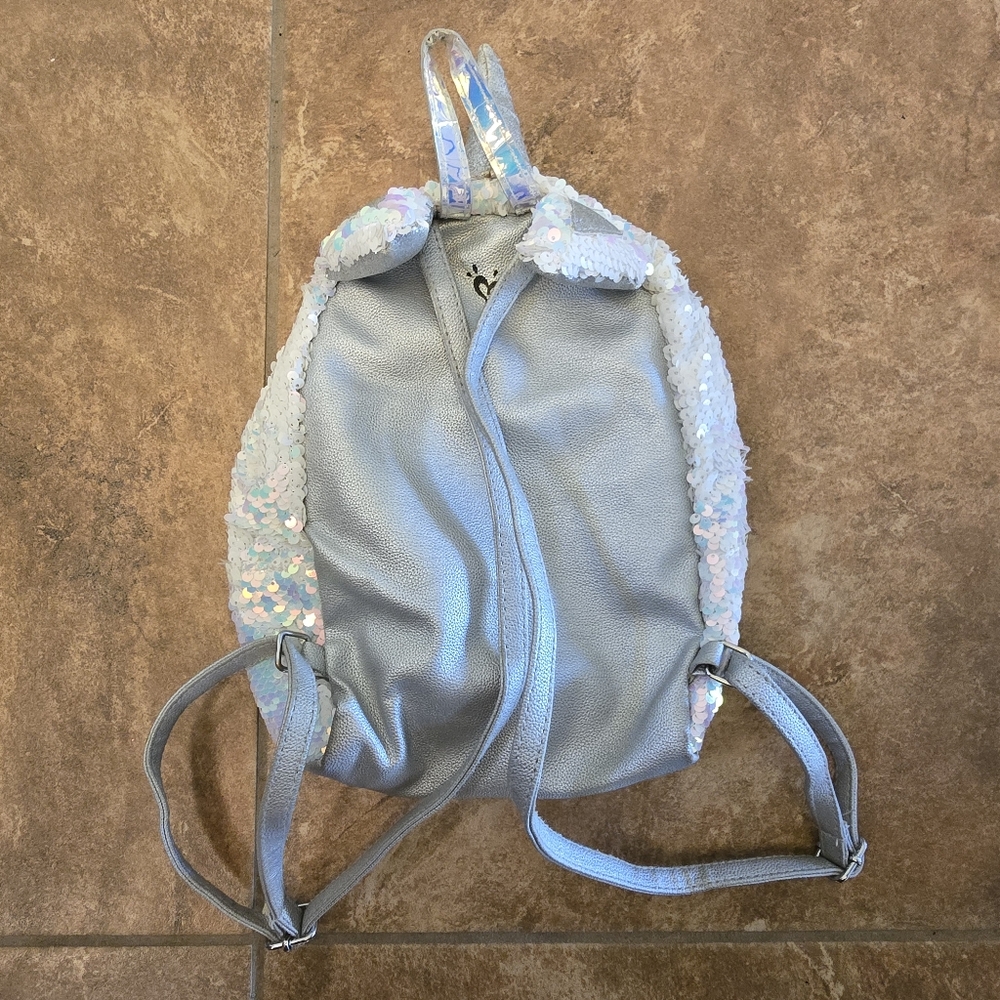 Iridescent Sequined Justice Mini Backpack - Picture 2 of 4